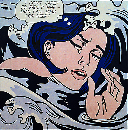Roy Lichtenstein's Drowning Girl